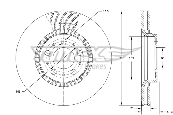 TOMEX Brakes TX 74-13...